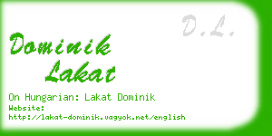 dominik lakat business card